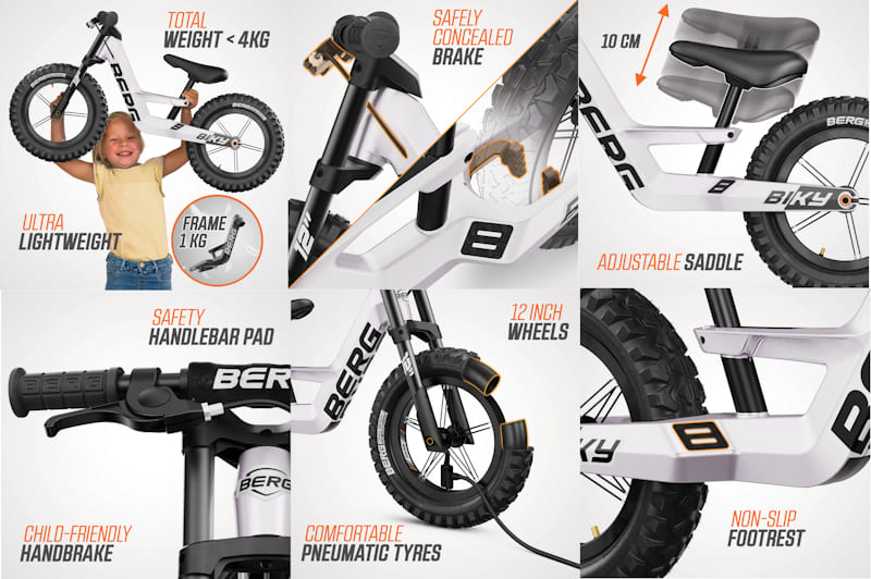 BERG BIKY CROSS bicicleta de equilíbrio com travão de mão BERG BIKY CROSS