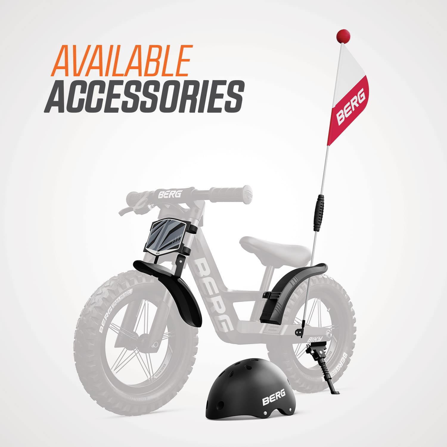 Podem ser adquiridos como acessórios para a bici com travão de mão BERG BIKY CROSS:
